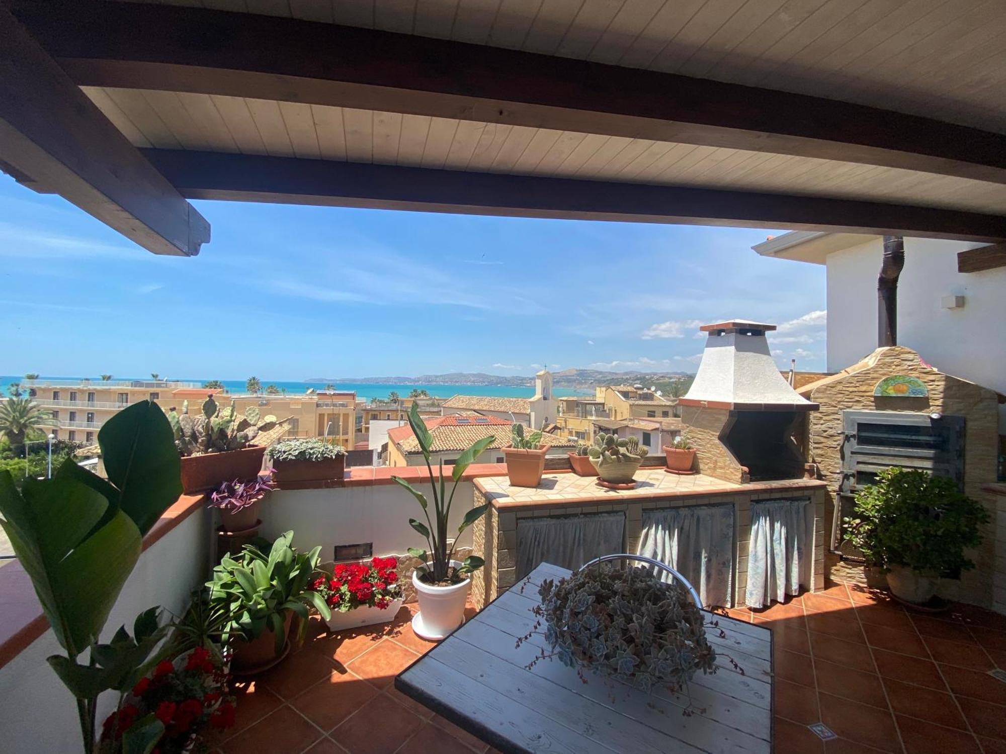 La Terrazza Di Pollon Villa San Leone Exteriör bild
